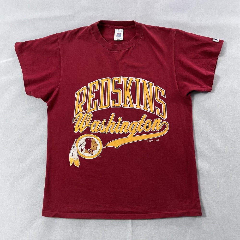 Vintage Washington Redskins‎ Shirt Mens Medium Red NFL Football Logo 7 Tee 90s